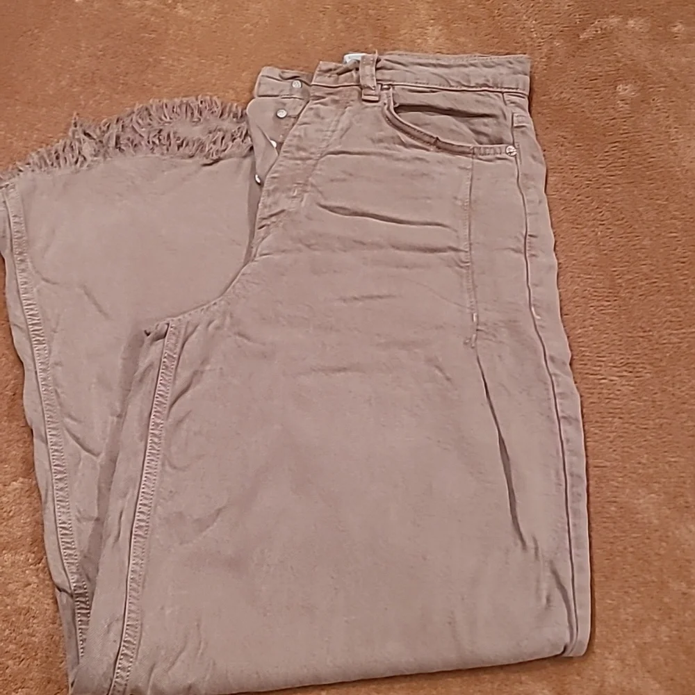 Free People SUPER SWEEPER Wide Leg High Rise Pants - Picture 11 of 15
